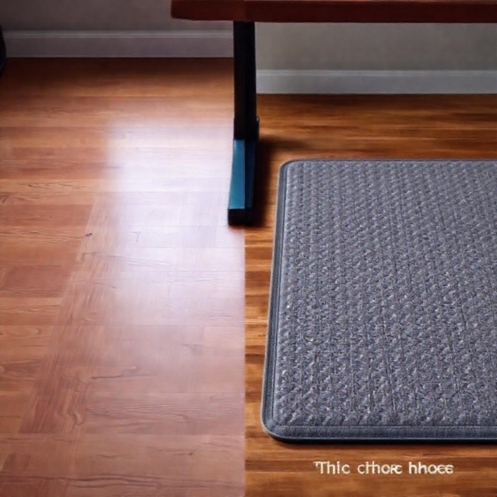 Anti-fatigue mat pressure comparison: how standing desk mats distribute foot pressure compared to hardwood, tile, and thin carpet