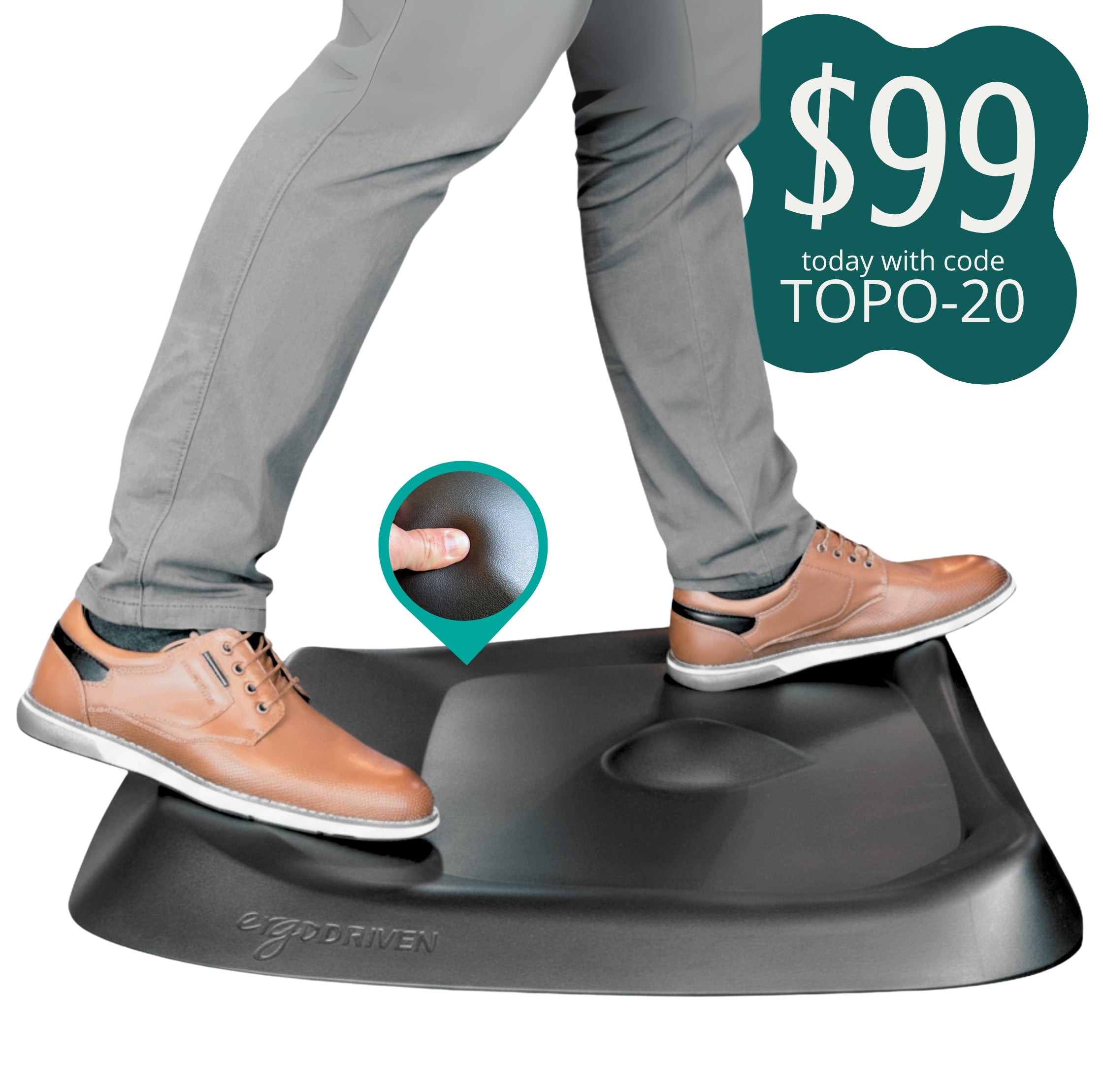 Ergodriven Topo Comfort Mat — best anti-fatigue standing desk mat